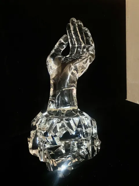 Rare Pino Signoretto (1944-2017 Italy) Murano Art Glass Hand Sculpture 13.25”