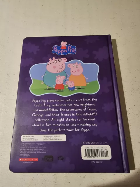 Peppa Pig Five-Minute Peppa Stories (Hardcover Book) NEW 2