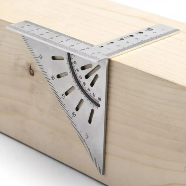 Woodworking Ruler Square Layout Miter for Rafter 45?? 90 Degree Metric G 3