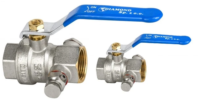 Valvola A Sfera In Ottone 1 1/4'' PN40 - Per Uso Industriale Con Attacco Maschio/femmina