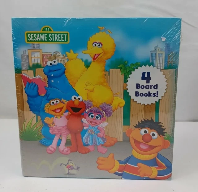 Sesame Street 4 Delightful Board Books Set With Elmo & Friends FREE SHIPPING!!