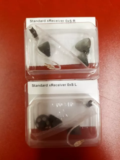 STANDARD SIZE 0 Genuine PAIR of 2 NEW Phonak / Unitron Hearing Aid Receivers