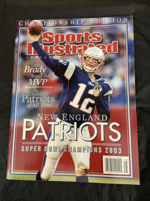 Tom Brady Sports Illustrated Championship Edition 2/11/04 New England Patriots