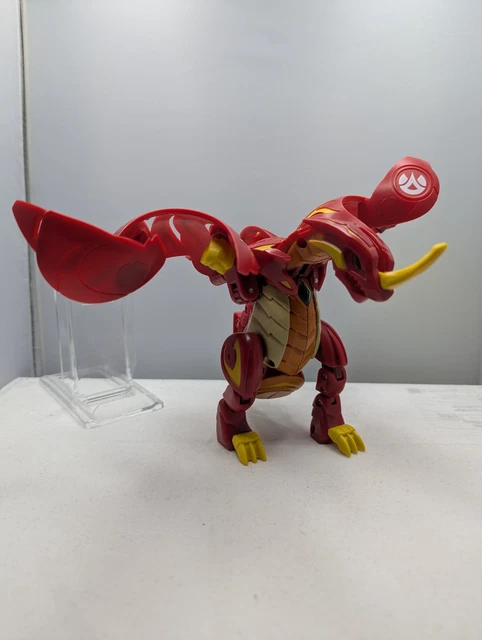 Bakugan Gundalian Invaders - Bakumorph Neo Dragonoid Rosso - Giocattolo Che Si Apre - 5