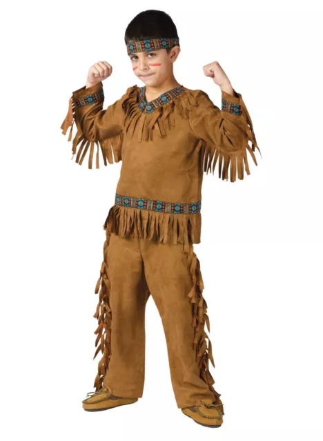 Native American Indian Warrior Boy Child Costume