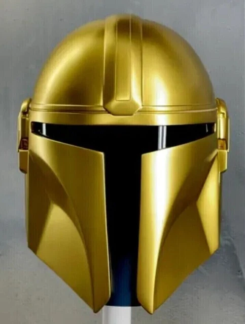 Star Wars The Black Series Mandalorian Casco D'oro Gioco Di Ruolo Cosplay...