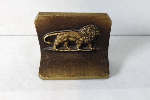 Vintage Antique Bradley & Hubbard Cast Iron Lion Bookend-SINGLE