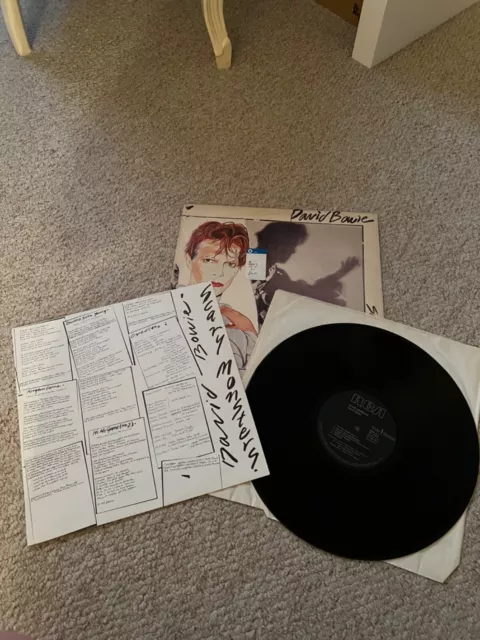 DAVID BOWIE scary monsters LP 1980  vinyl, album, with lyric insert