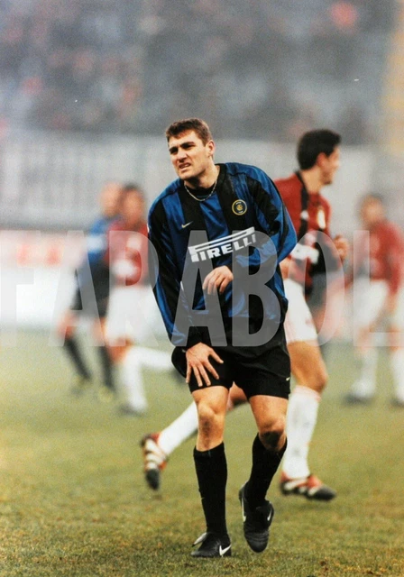 Photo Vintage Inter-Juventus 1997 - Arbitre Collina, Tirage Presse 20x15cm