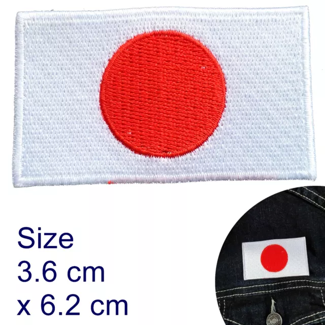 Japan flag iron on patch Tokio Nippon Japanese flags iron-on embroidery patches