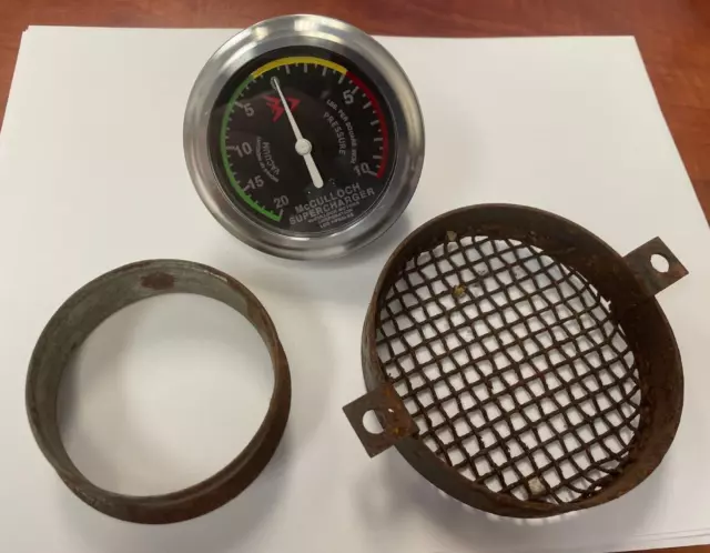 McCulloch Paxton supercharger gauge air screen parts McCulloch Paxton supercharger gauge air screen parts