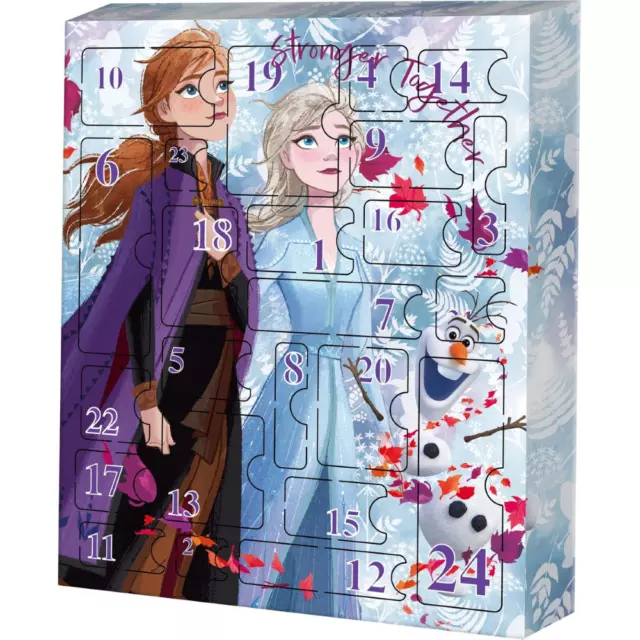 Calendario Dell'avvento Frozen Ii Disney Elsa Anna 24 Pezzi Accessori - Wd20576