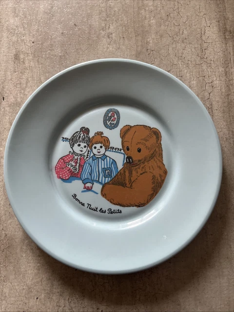 Coquetier Et Bol Mélamine Bonne Nuit Les Petits – Nounours ORTF Années 60
