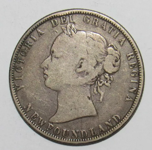 Canada Newfoundland 1870 50 Cents KM#6 (D66)
