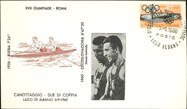 🏅 Olimpiade Roma 1960 - Canottaggio Due di coppia - Oro Cecoslovacchia