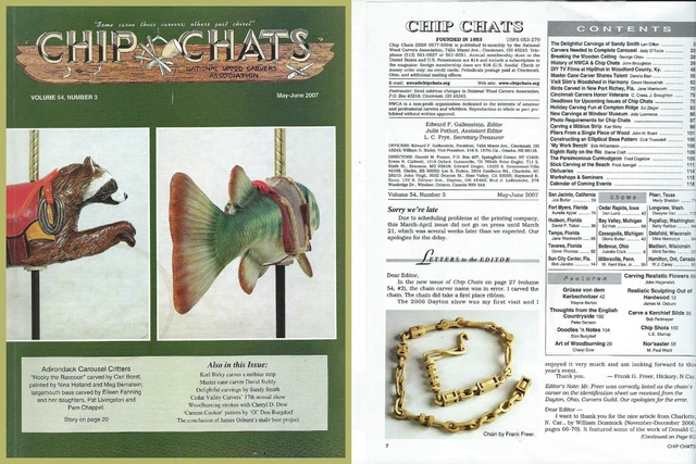 Chip Chats Magazin der National Woodcarvers Association... Mai-Juni 2007 (o)