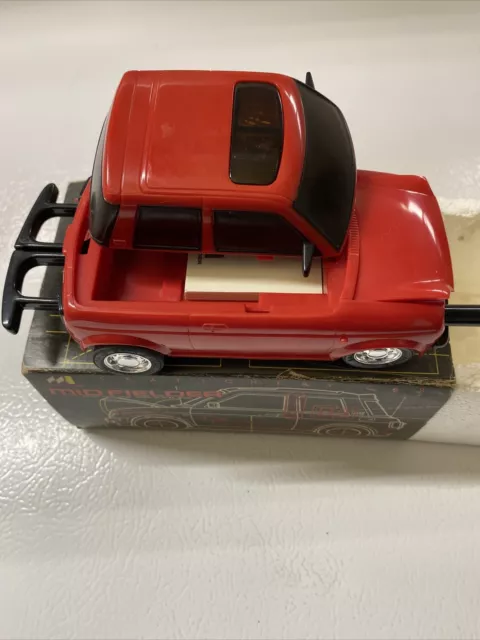 Red CAR Mid Fielder Office Desk Stapler Ruler Pen Tape Measure,With original box