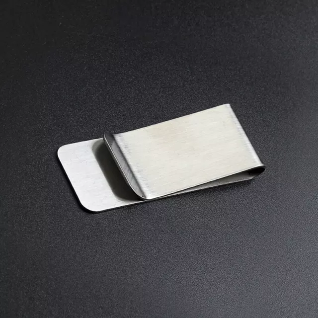 Acero Inoxidable Metal Clip para Dinero Moda Simple Dólar Efectivo Abrazadera Soporte Wal*oa