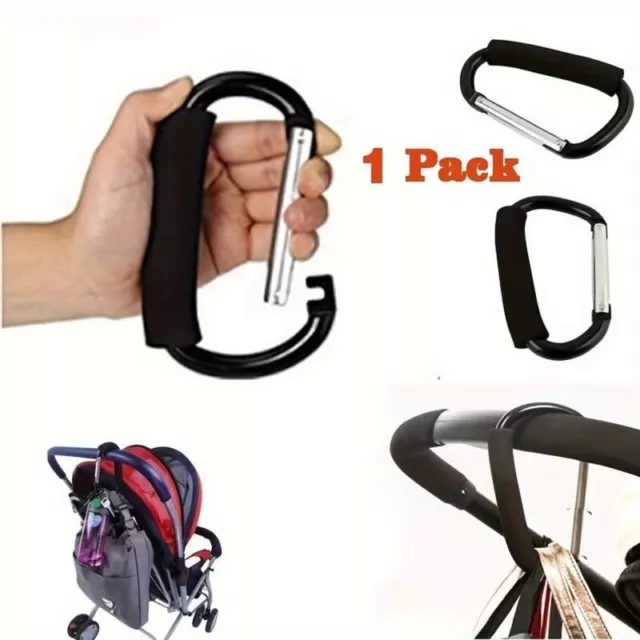 Pram Hook  Pushchair Stroller Clip Hook Shopping Bag Carrier Holder Carabiner