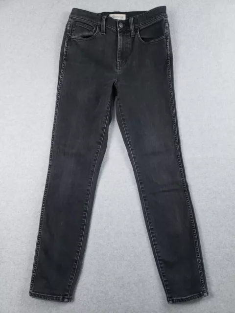 Madewell Women's Jeans Size 26 High Riser Skinny Skinny Denim Black Jeans