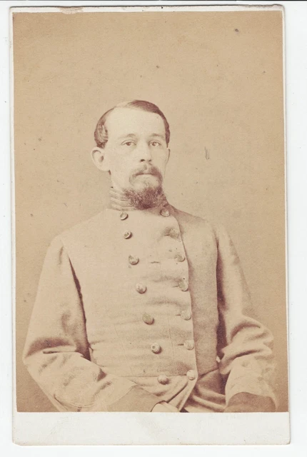 Confederate Officer Civil War Soldier CDV Confederate Captain