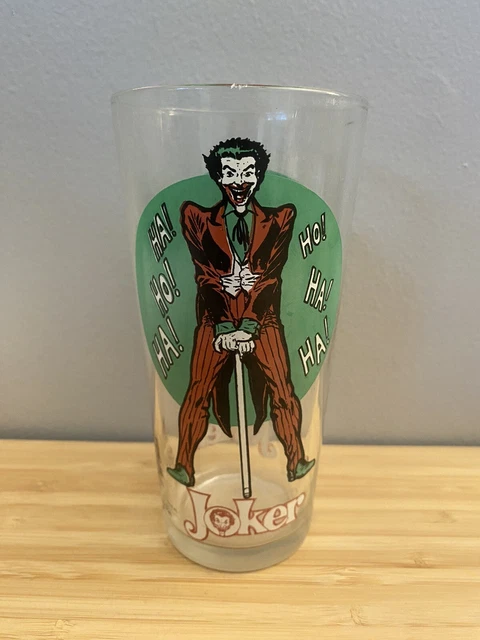 Vintage 1976 Joker Pepsi Super Series DC drinking Glass rare