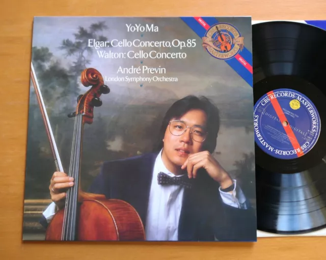 IM 39541 Yo-Yo Ma Elgar Walton Cello Concertos Andre Previn NEAR MINT CBS Vinyl