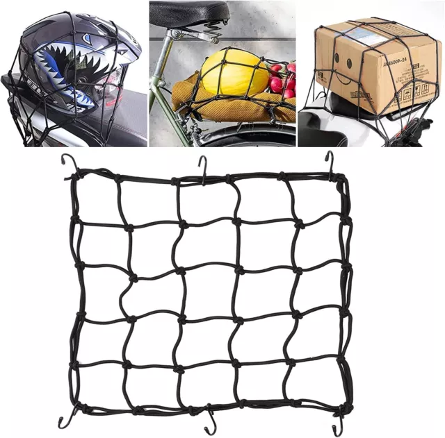 Motorrad Gepäcknetz Motorrad Netz, Fahrrad Netz mit 6 Haken