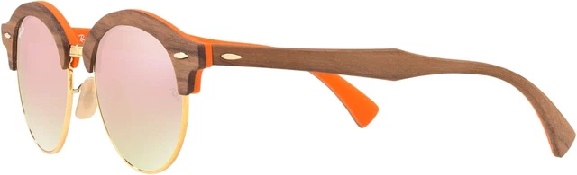 Ray ban Sole Clubround Legno RB4246M 12187O Opaco Luce Bronze-Copper 51mm
