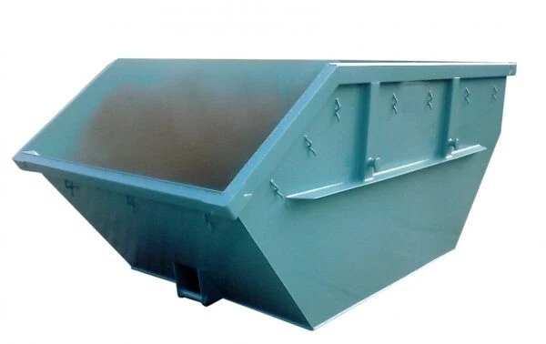 Absetzmulden, Absetzcontainer, 7 cbm asymmetrisch offen, grundiert, schnell