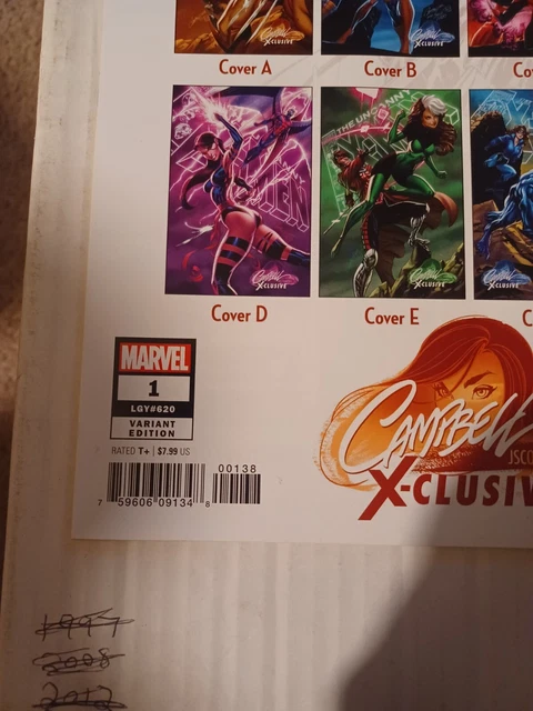Uncanny X-Men (#1) Jscottcampbell X-Clusive Trade Dress Var C Ltd 2300 Copies Nm 8