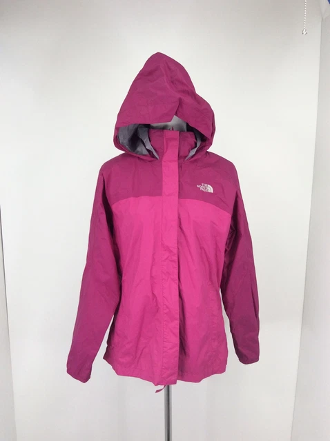 The North Face Magenta Zip/Hook & Loop Hooded HyVent Rain Jacket XL 18 The North Face Magenta Zip/Hook & Loop Hooded HyVent Rain Jacket XL 18