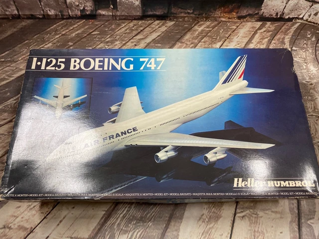 Maquette Boeing 747 – Heller – Échelle 1/125 – Avion Non Militaire – Neuf
