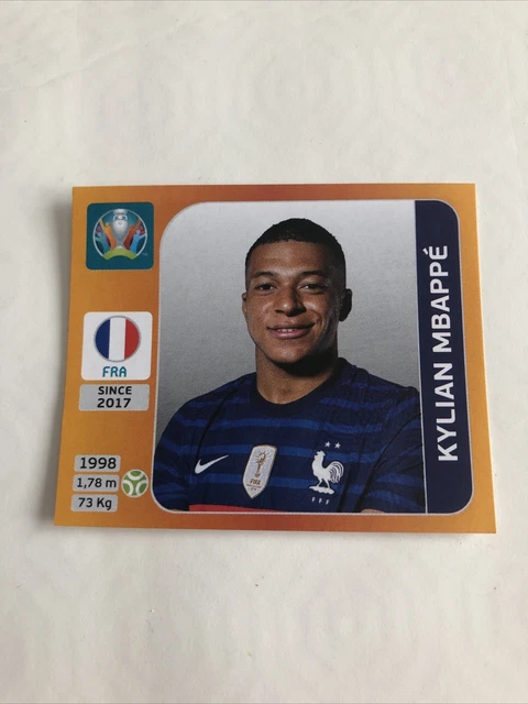 Sticker Cromo Kylian Mbappé FRANCE Panini EURO 2020 TOURNAMENT PEARL EDITION