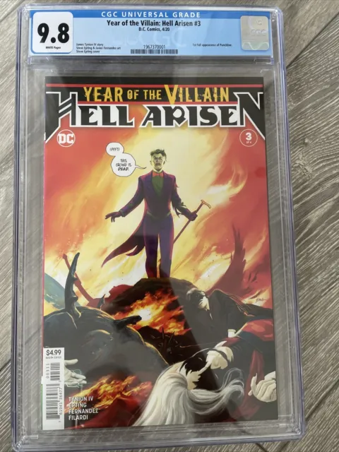 DC Year Of The Villain Hell Arisen #3 CGC 9.8 Joker Punchline 1st App 1st Print