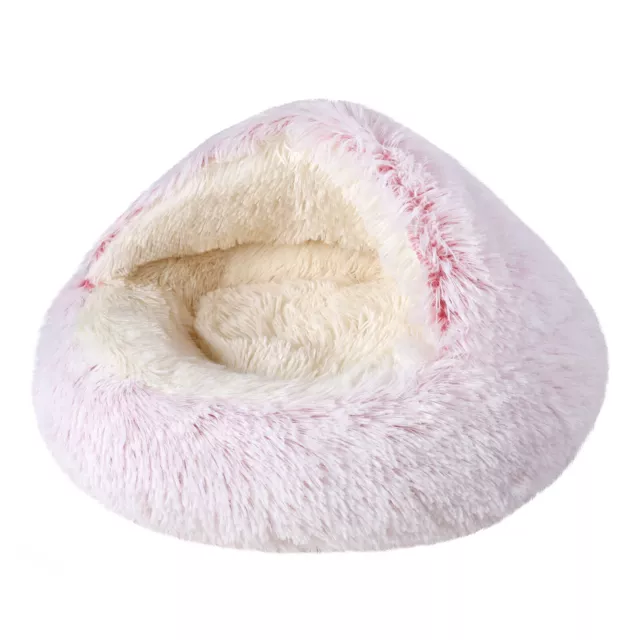 Plush Pet Cat Cave House Sleeping Bed Kennel Puppy Super Soft Warm Cuddler Nest