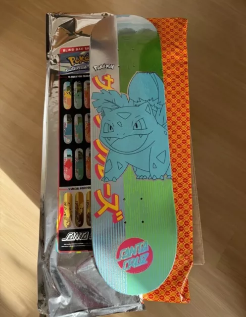 Pokemon x Santa Cruz Pokémon Ivysaur / Bisaknosp Deck Skateboard