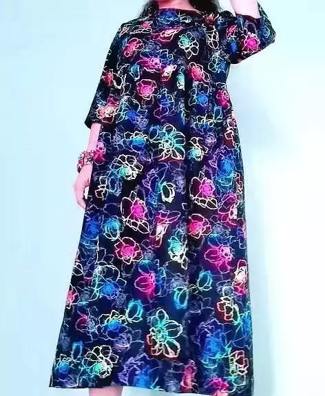 Handmade H&P WOMEN’S Daisy Shirt Dress Summer Short Sleeve  Length Dress