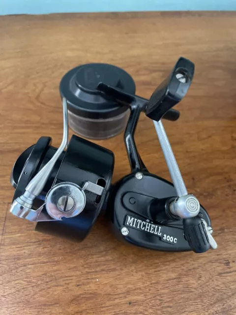MITCHELL 300 C Fishing Reel & Spare Match Spool And Case .. Well Loved  £19.98 - PicClick UK