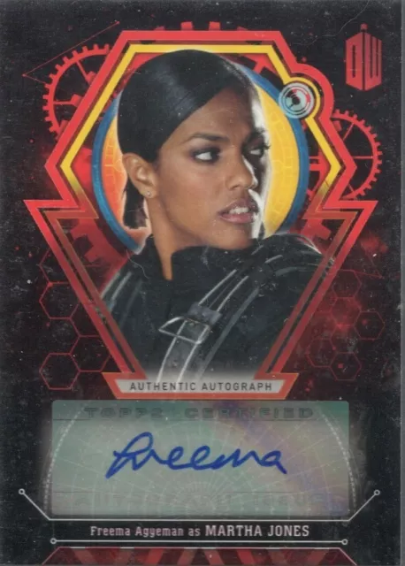 FREEMA AGYEMAN Autograph card 5/5 - DOCTOR WHO Extraterrestrial Encounters
