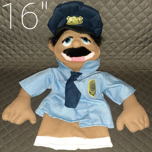 5X MELISSA DOUG Hand Puppets Police, Chef, Giraffe, Monkey Tiger Plush