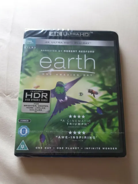 Earth: One Amazing Day 4K Ultra HD + Blu-Ray New Sealed