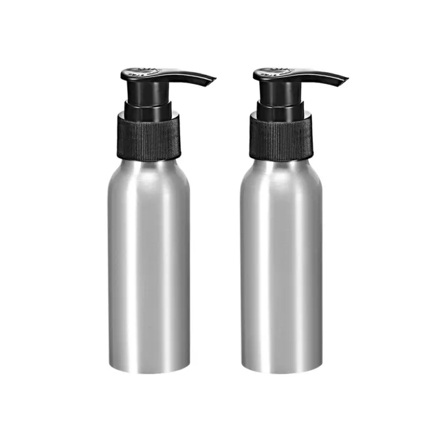 Botella de Pulverización de Aluminio de 2.7oz/80ml con Pulverizador Negra 2uds