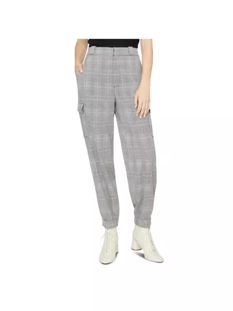 SANCTUARY WOMEN'S THE Commander Houndstooth Cargo Casual Pants Black ...