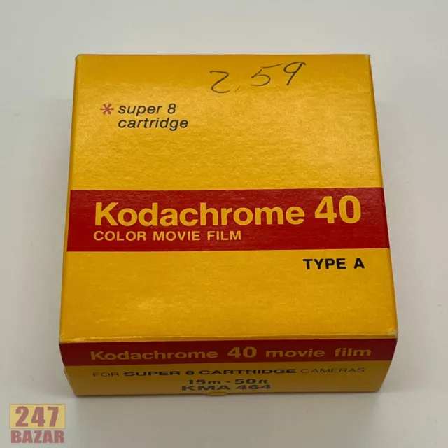 KODAK Kodachrome 40 8mm Super 8 Color Movie Film KMA 464 Type A Expired 1970s