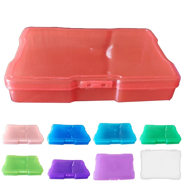 Menkxi 6 Contenitori In Plastica Con Coperchio - Impilabili, 36,5x26,5x13 Cm, Colori Rosa, Viola, Arancione, Per Organizzare Casa E Ufficio