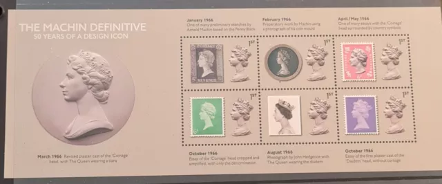 Gb - 2017 - "Machin Definitive - 50Yrs Of A Design Icon"  Miniature Sheet - Mnh