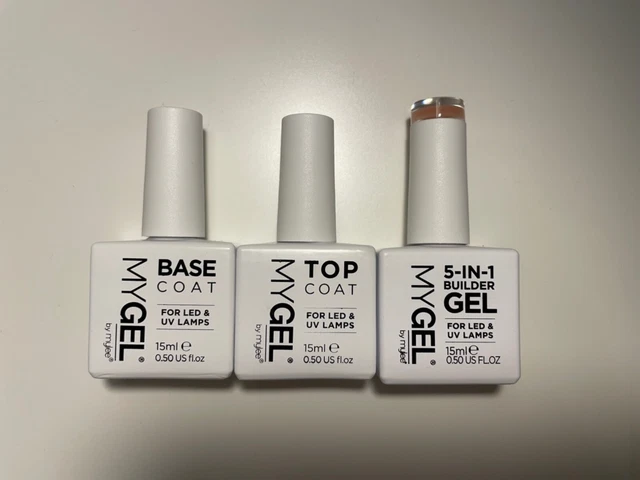 Mylee Base, Top und 5 in 1 builder Gel, einmal getestet