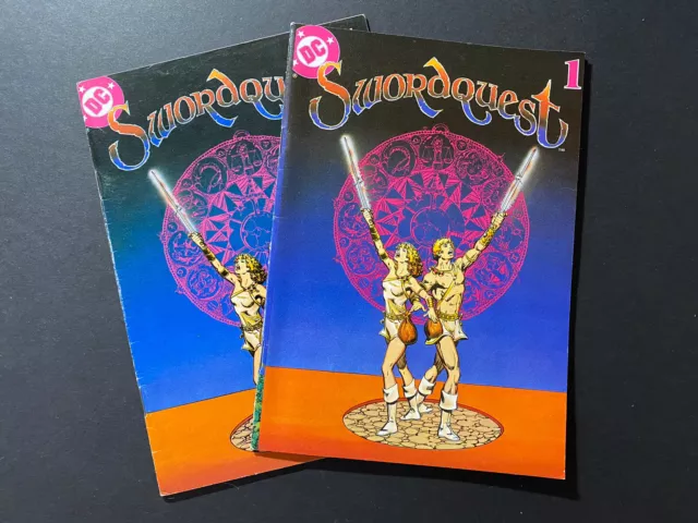 Swordquest #1 - DC mini comic - Atari promo - 2 copies - George Perez art