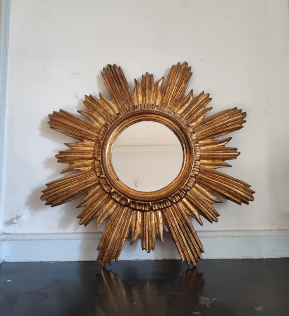 Miroir mural doré vintage - 94830